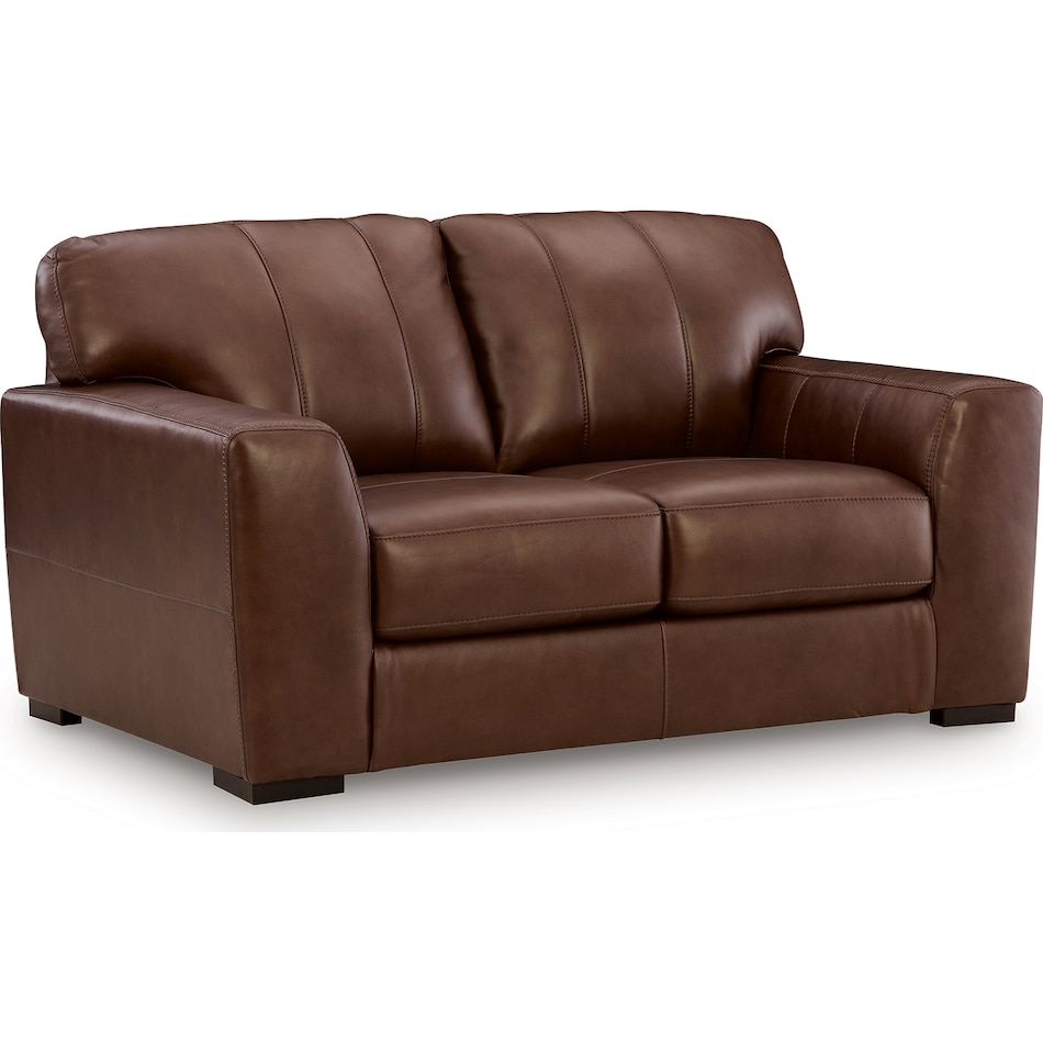 mossano canyon leather loveseat   