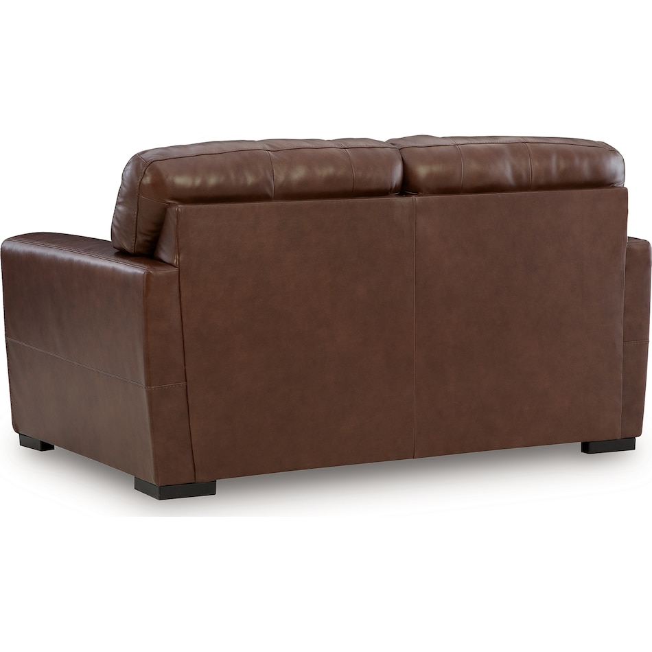 mossano canyon leather loveseat   