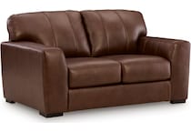 mossano canyon leather loveseat   
