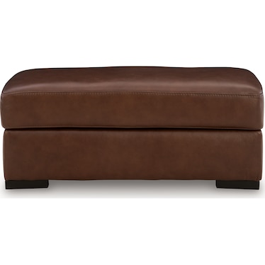 MOSSANO LEATHER OTTOMAN