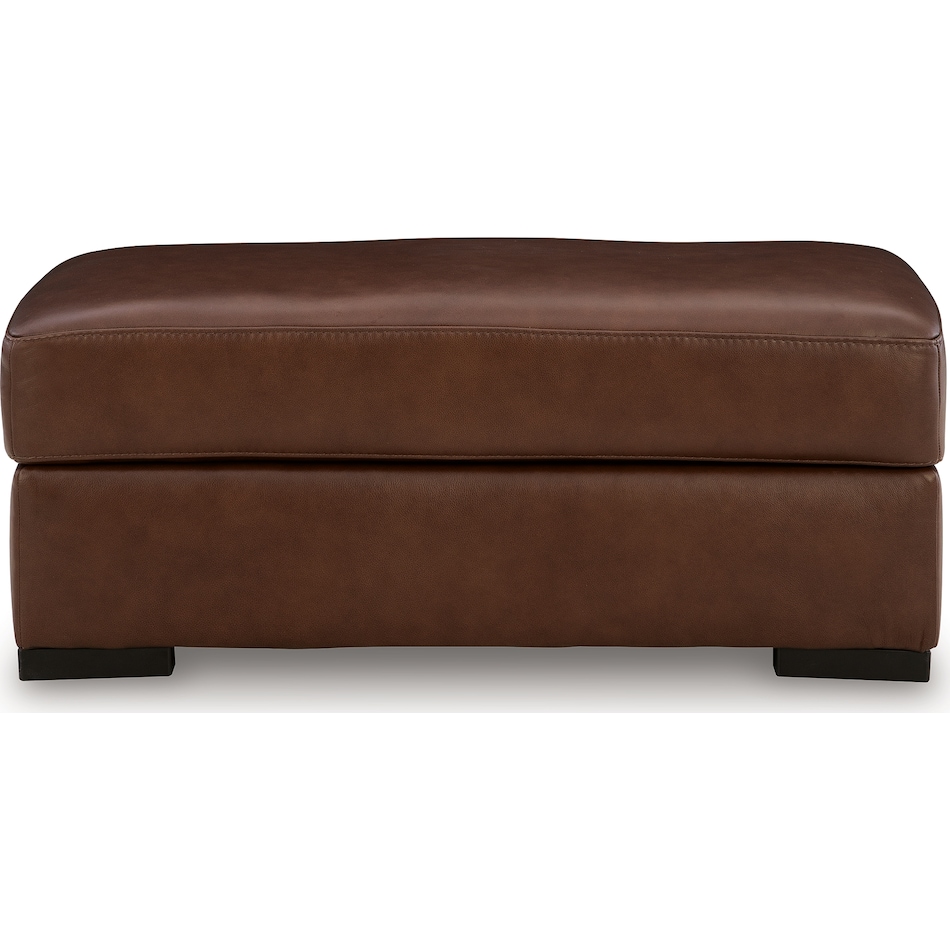 mossano canyon leather ottoman   