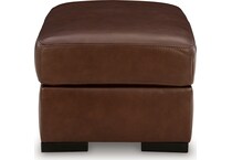 mossano canyon leather ottoman   