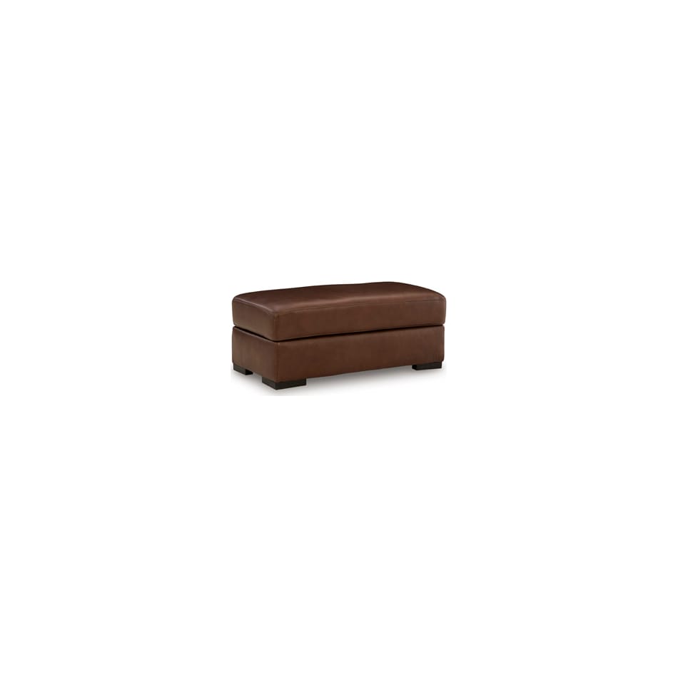 mossano canyon leather ottoman   