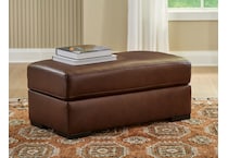 mossano canyon leather ottoman   