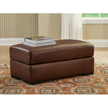 MOSSANO LEATHER OTTOMAN