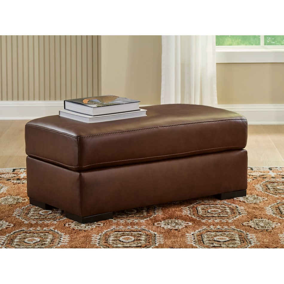 mossano canyon leather ottoman   