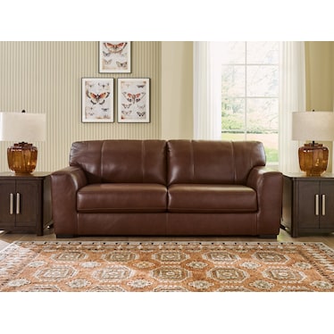 MOSSANO LEATHER SOFA
