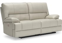 mountainous coconut power leather reclining sofa   