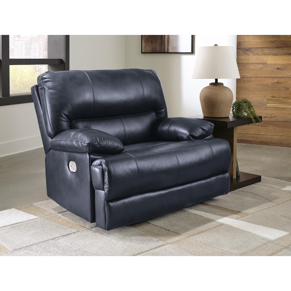 mountainous ocean power leather recliner   