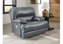 mountainous steel power leather recliner   