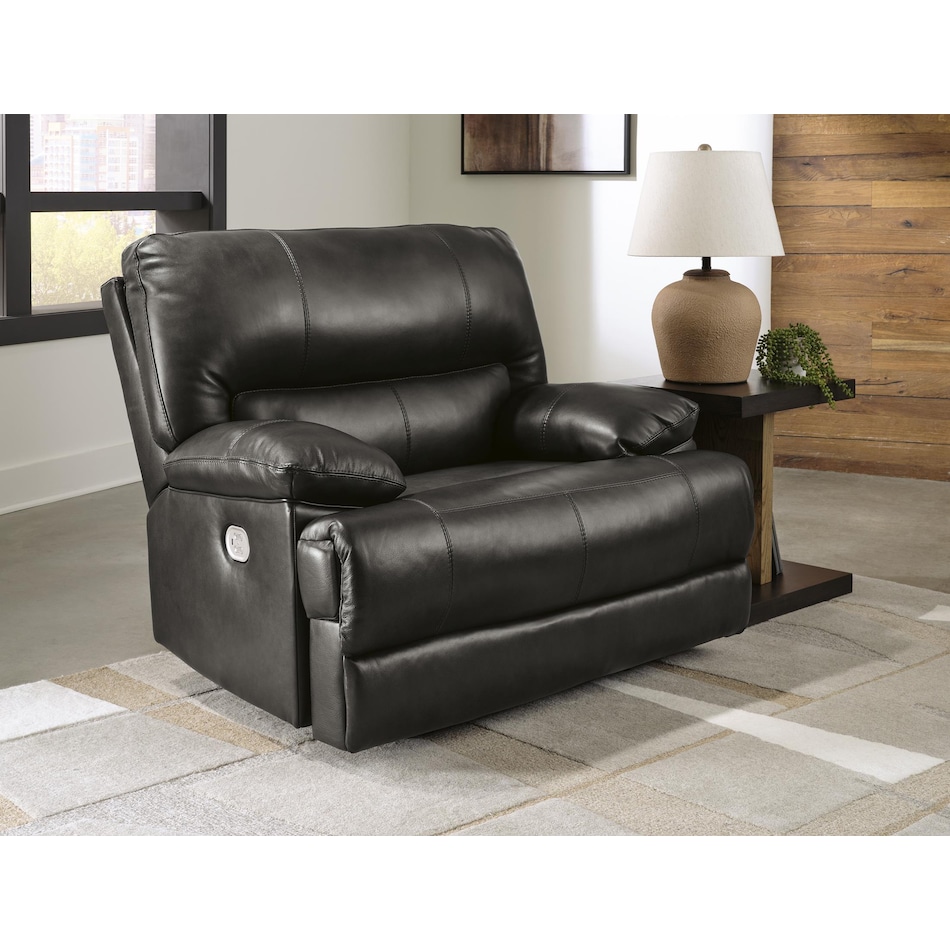 mountainous storm power leather recliner   