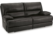 mountainous storm power leather reclining sofa   