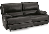 mountainous storm power leather reclining sofa   