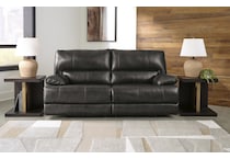 mountainous storm power leather reclining sofa   