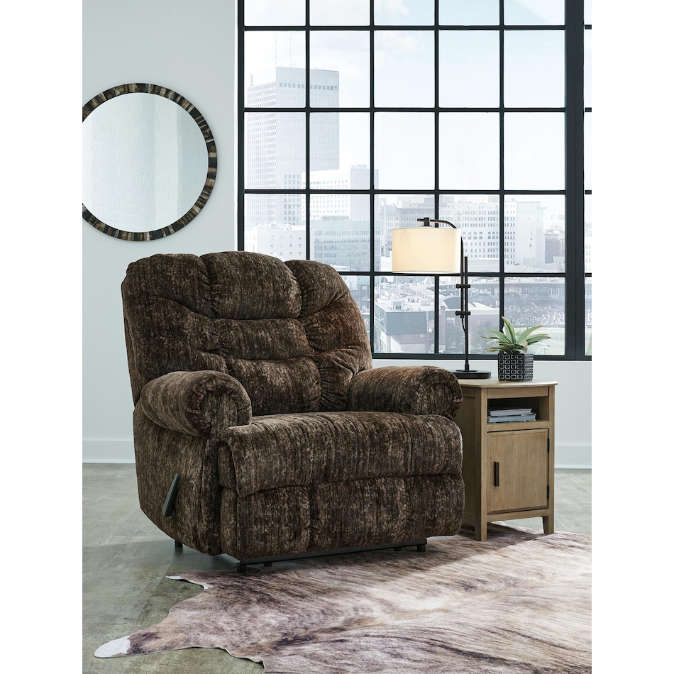 movie man brown recliner   