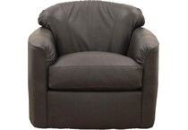 naomi marsala  leather accent chair   