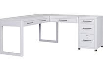 narah simply white desk   