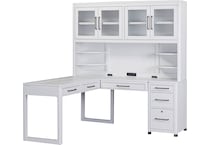 narah simply white desk   