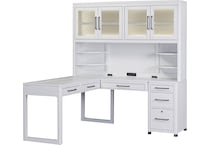 narah simply white desk   