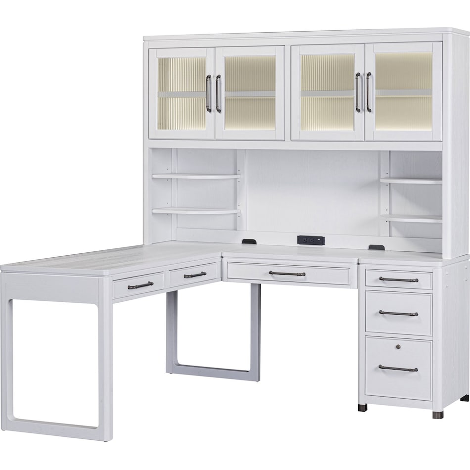 narah simply white desk   