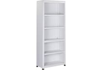 narah white bookcase   