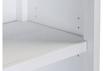 narah white bookcase   