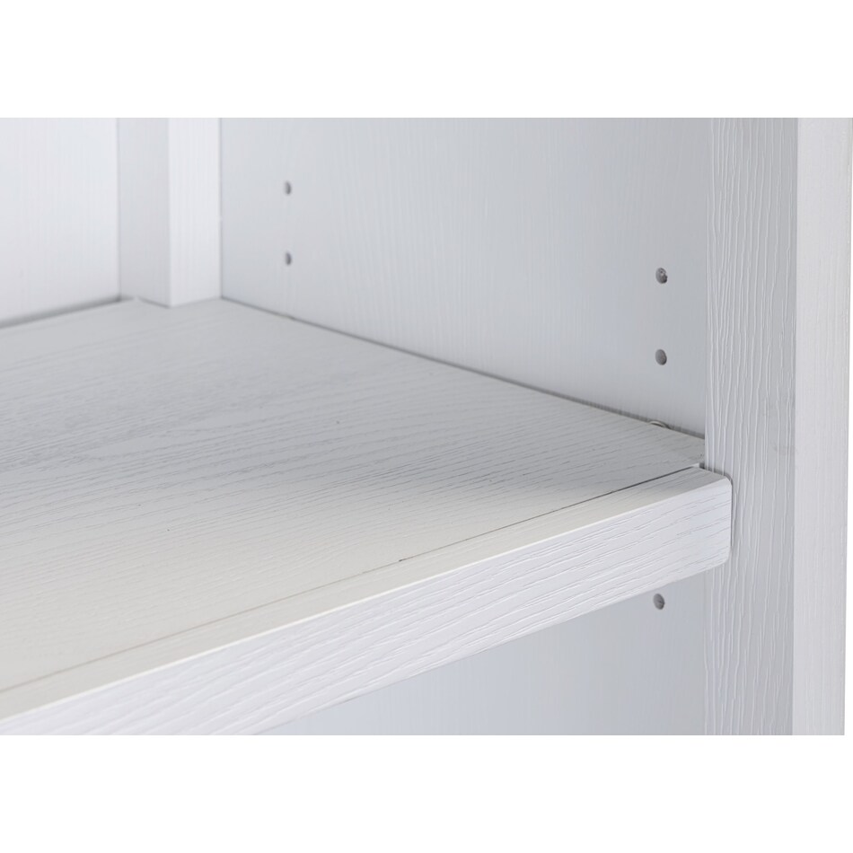 narah white bookcase   