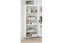 narah white bookcase   