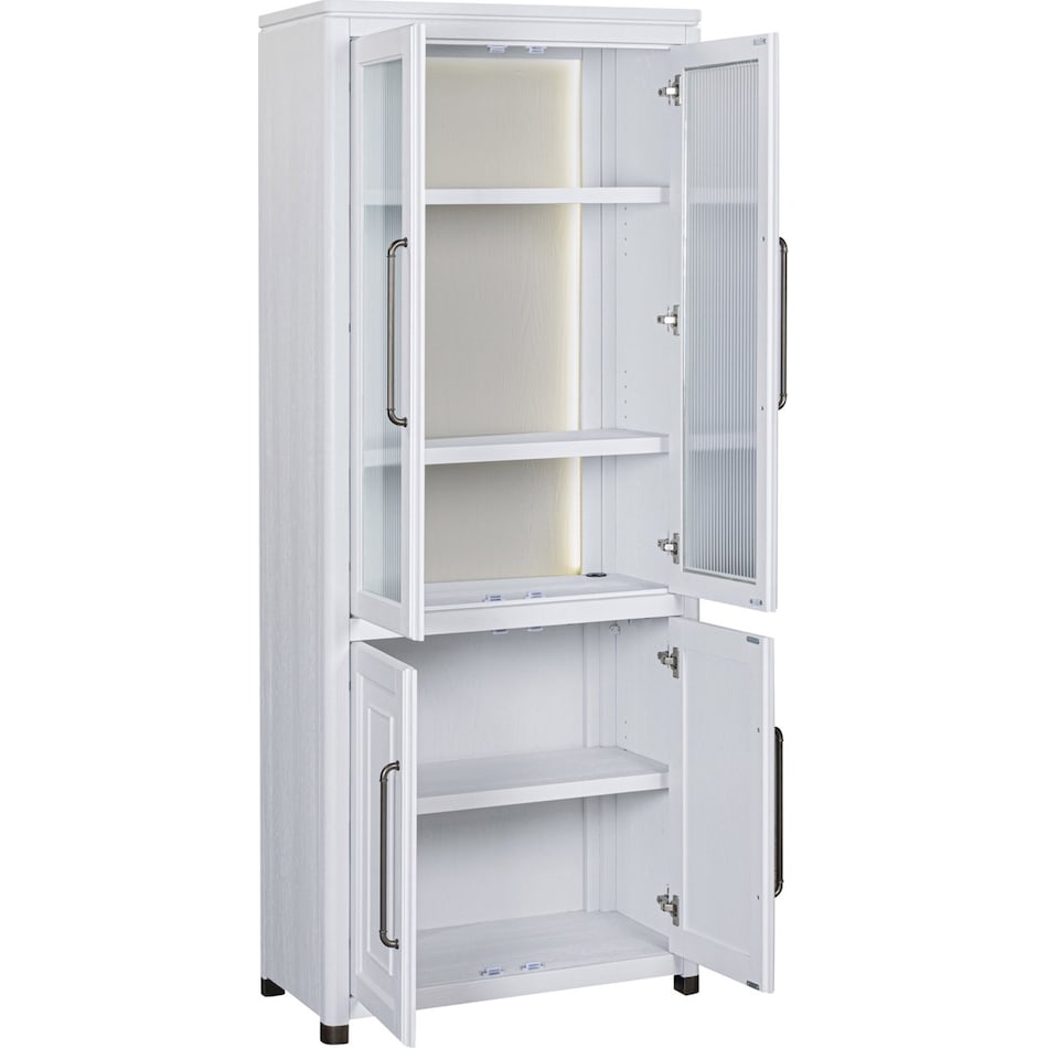 narah white bookcase   