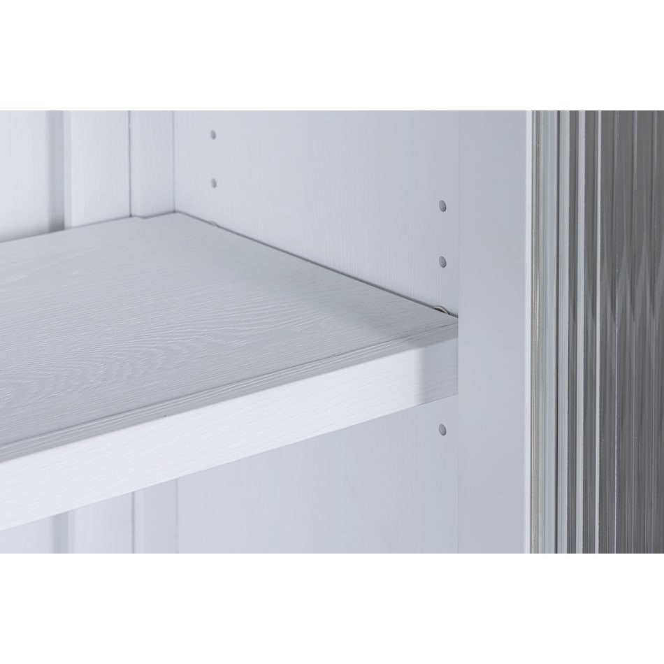 narah white bookcase   