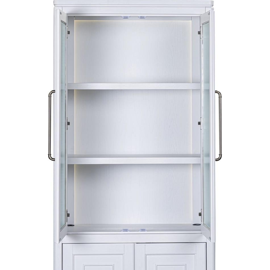 narah white bookcase   