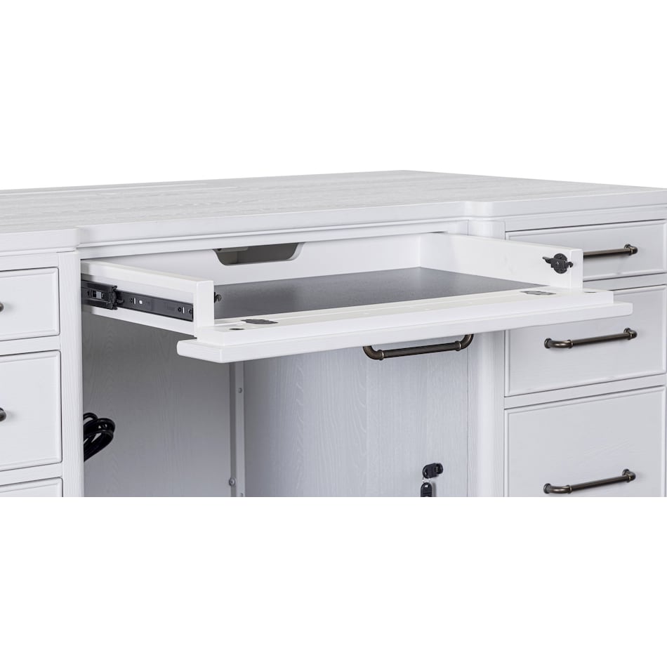 narah white desk   