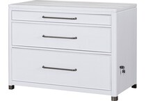 narah white file cabinet   