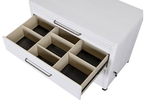 narah white file cabinet   
