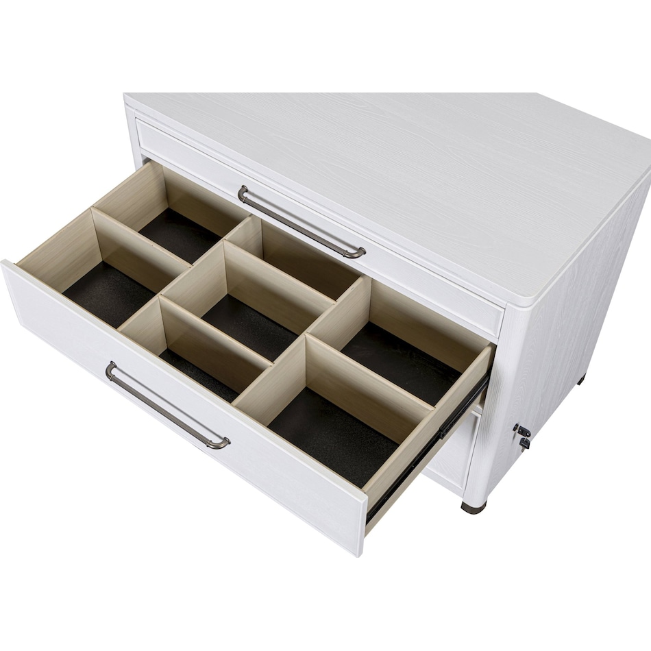 narah white file cabinet   