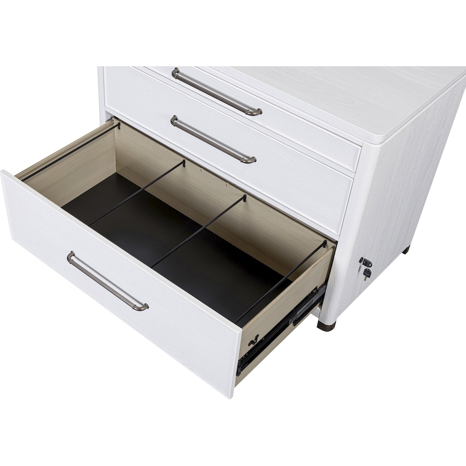 narah white file cabinet   