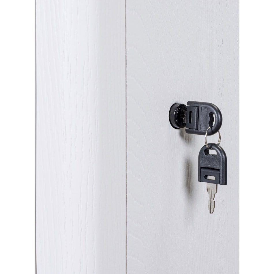 narah white file cabinet   