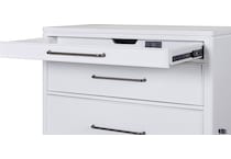 narah white file cabinet   