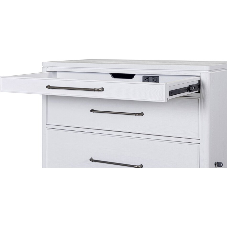 narah white file cabinet   