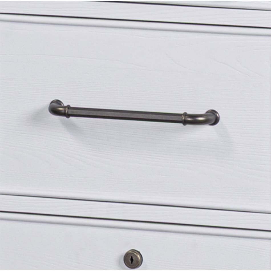 narah white file cabinet   