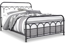 nashburg black queen headboard   