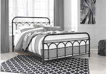 nashburg black queen headboard   