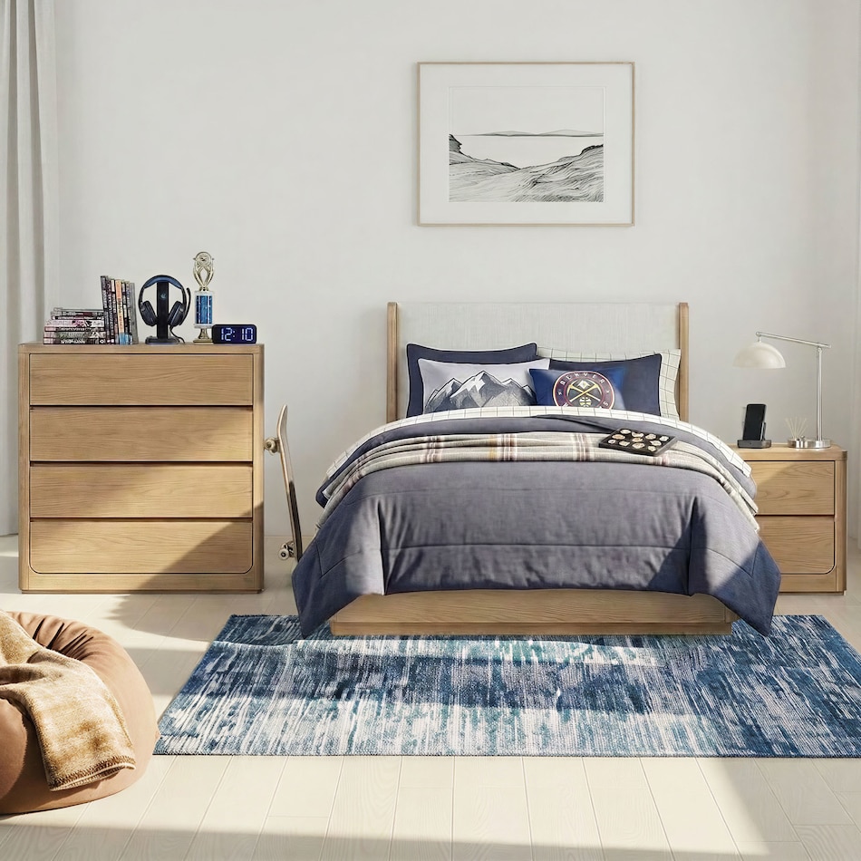 natural youth bedroom   