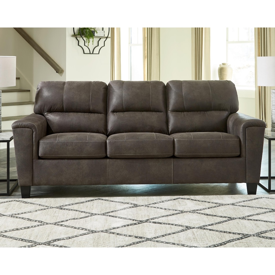 navi black sofa   