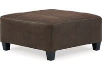 navi chestnut ottoman   