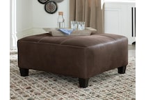 navi chestnut ottoman   