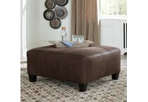 navi chestnut ottoman   