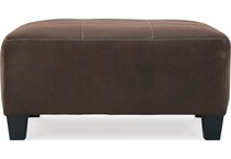 navi chestnut ottoman   