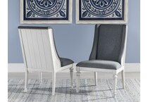 nayvee aged white host chair   
