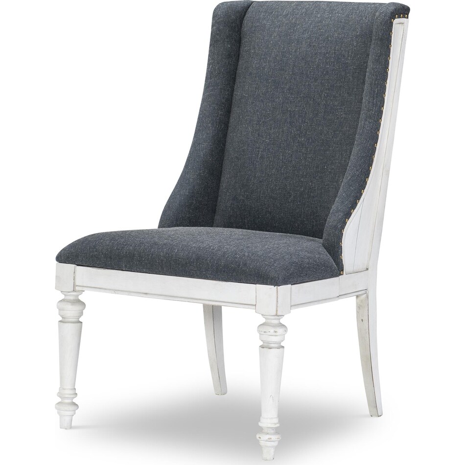 nayvee aged white host chair   